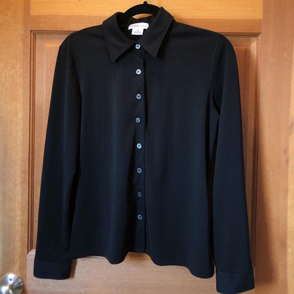 michael kors black dress shirt
